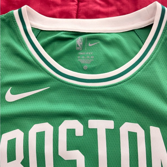 Nike Green Boston Jersey with White Accents - Picture 2 of 5
